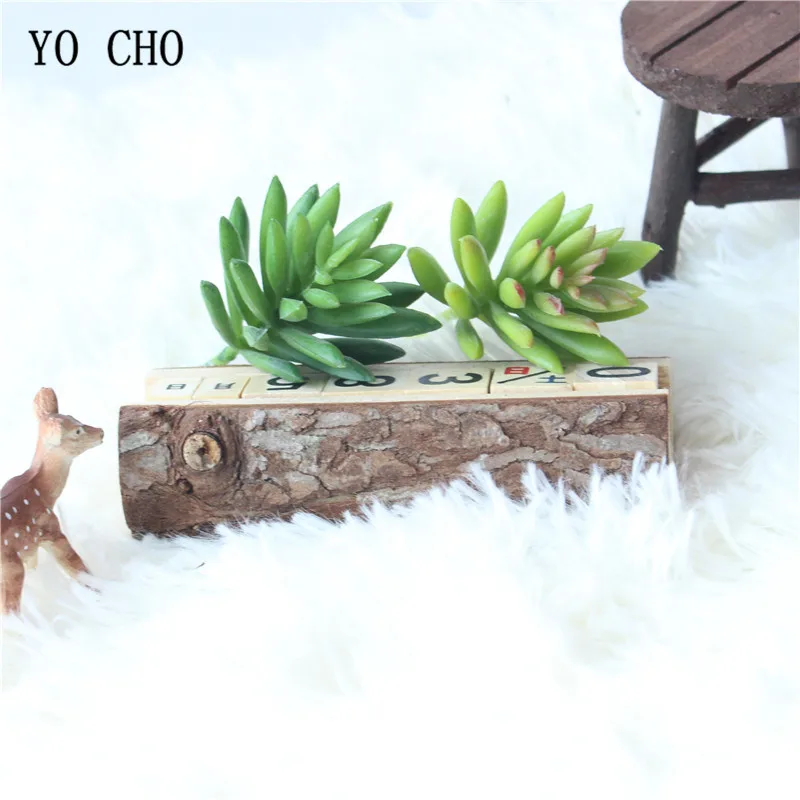YO CHO 1 шт. дешевые искусственные мини снежные лотосы суккуленты для дома и