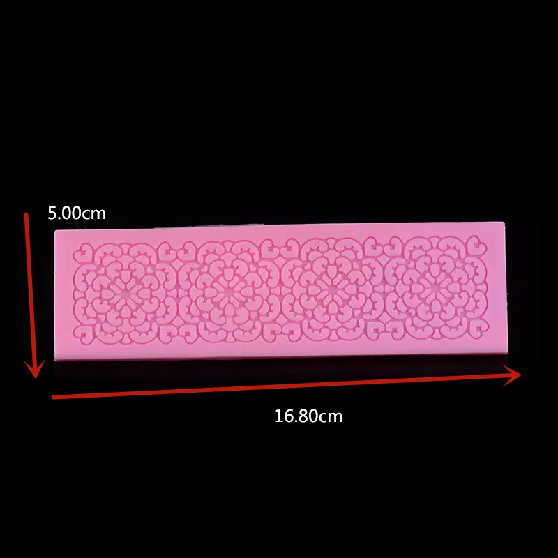 Rectangle Flower Lace Silicone Mat Fondant Cake Embossed Mold Sugar Decorating Tool Embossing | Дом и сад