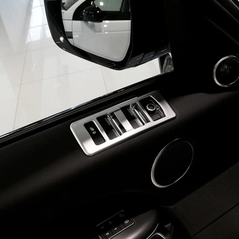 

4pcs Chrome Car Door Window Button Panel Trim For Land Rover Range Rover Sport 2014 2015 2016 Car Styling