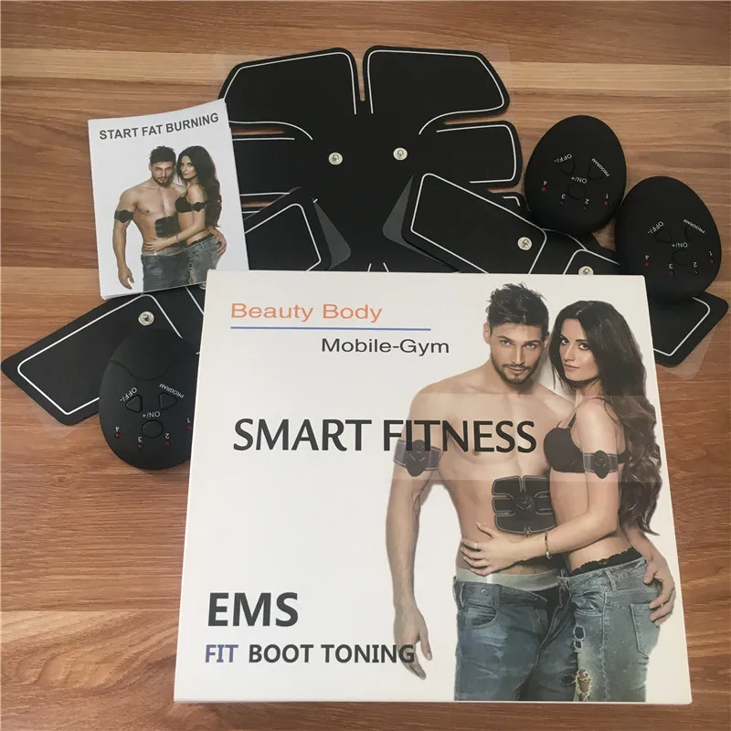 

Electric EMS Muscle Stimulator Abdominal Stimulation Body Slimming Machine Muscle Exerciser Training Fat Burning Fitness Massage