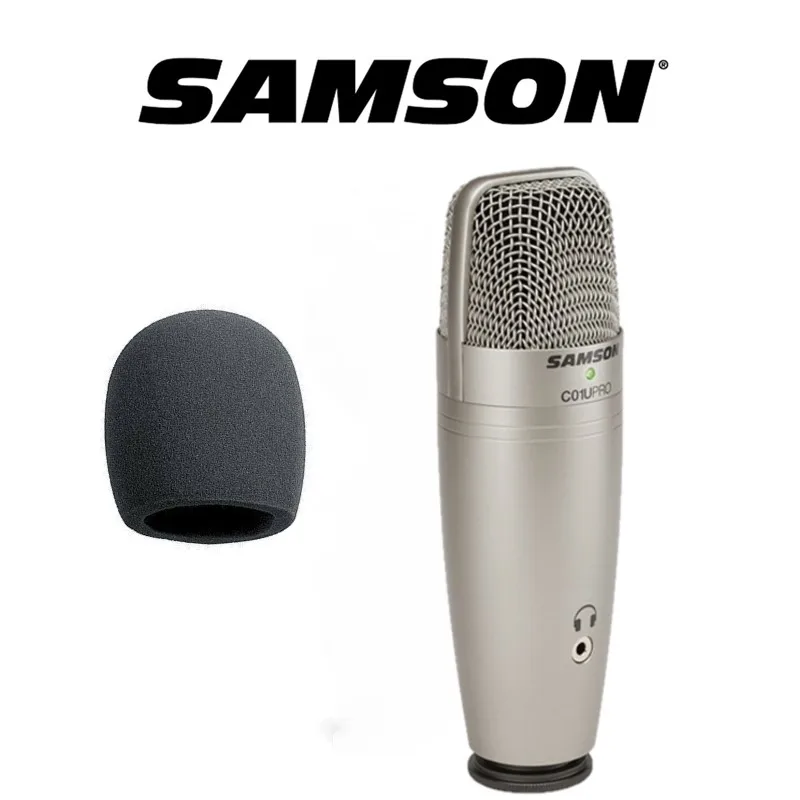 

Микрофон Samson C01u Pro конденсаторный с Usb-разъемом и губкой