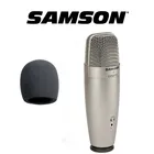 Конденсаторный микрофон Samson C01u Pro, оригинальный, с губкой свободного ветра, Usb, для студийной записи музыки, видео на youtube