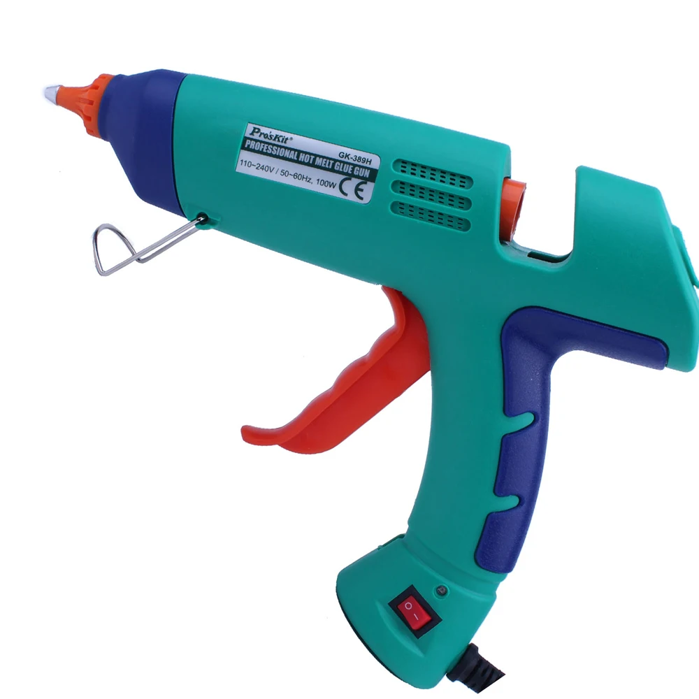 

Pro'sKit GK-389H High Power 100W Constant Temperature Hot Melt Glue Guns Instant Heating Long-Life Manual Hot Melt Glue Gun