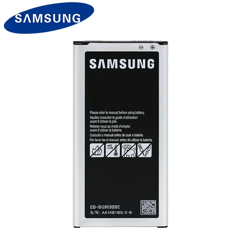 Оригинальный аккумулятор Samsung Galaxy S5 Neo G903F G903W G903FD G900 EB BG903BBE 2800 мАч с NFC|Аккумуляторы