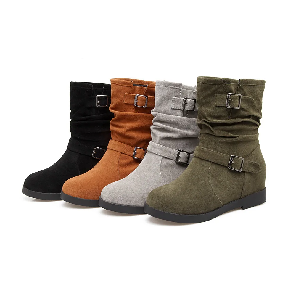 Asumer/Модные женские ботинки черного серого армейского зеленого цвета