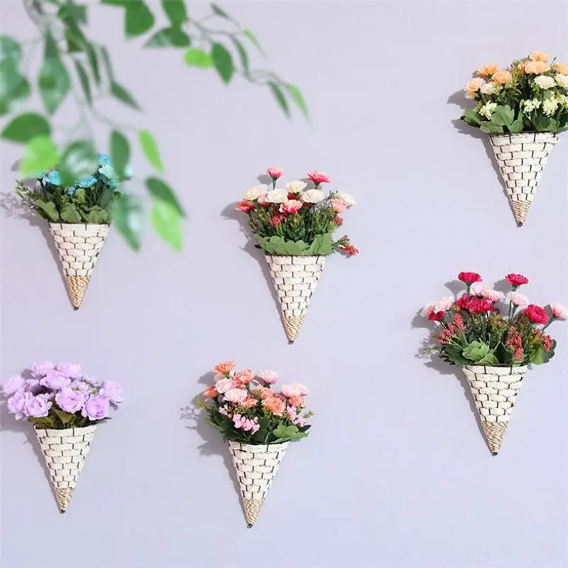 Новинка 2018 популярная новинка плетеная настенная подвесная карманная корзина с