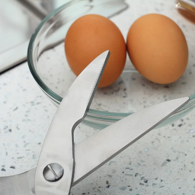 ORZ кухонные ножницы из нержавеющей стали крепкие для куриных костей овощей птицы