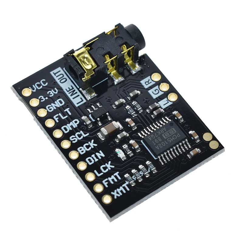 Для Raspberry Pi pHAT звуковая карта I2S интерфейс PCM5102 модуль DAC 24-битная аудио Плата со