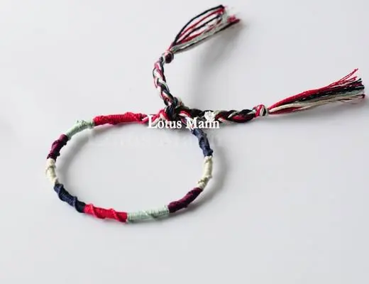 Lotusmann Новая дружба браслет с одним обручем (8 цветов на ваш выбор)|wrap bracelet|bracelet
