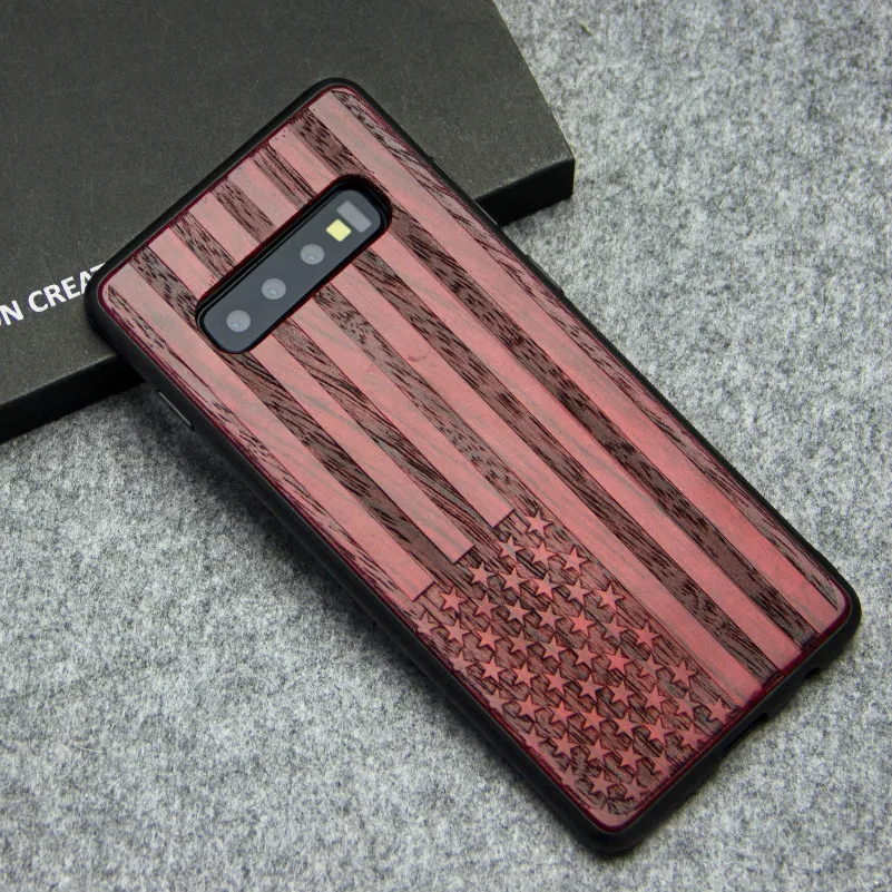 Чехол для samsung Galaxy S10e S10 S10 Plus, роскошная гравировка на дереве, защитный бампер для samsung S10e S10 S10+ чехол s Capa