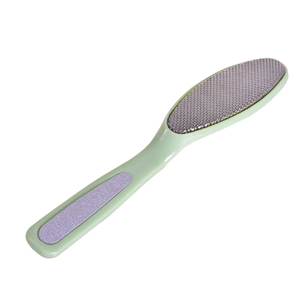 Тёрка из нержавеющей стали для педикюра овальной формы с длинной ручкой|Пилки