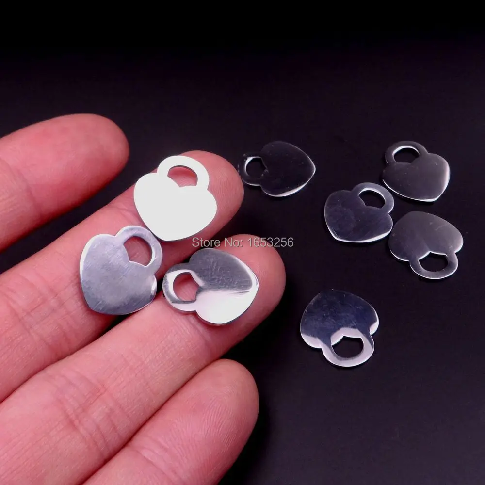 

Lot 100ps Wholesale Sweet Style High Polished Heart Key Charms pendant stainless steel DIY Jewelry