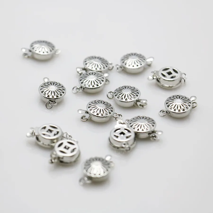 5 шт. Лидер продаж Оптовая продажа кнопки металлические аксессуары серебро
