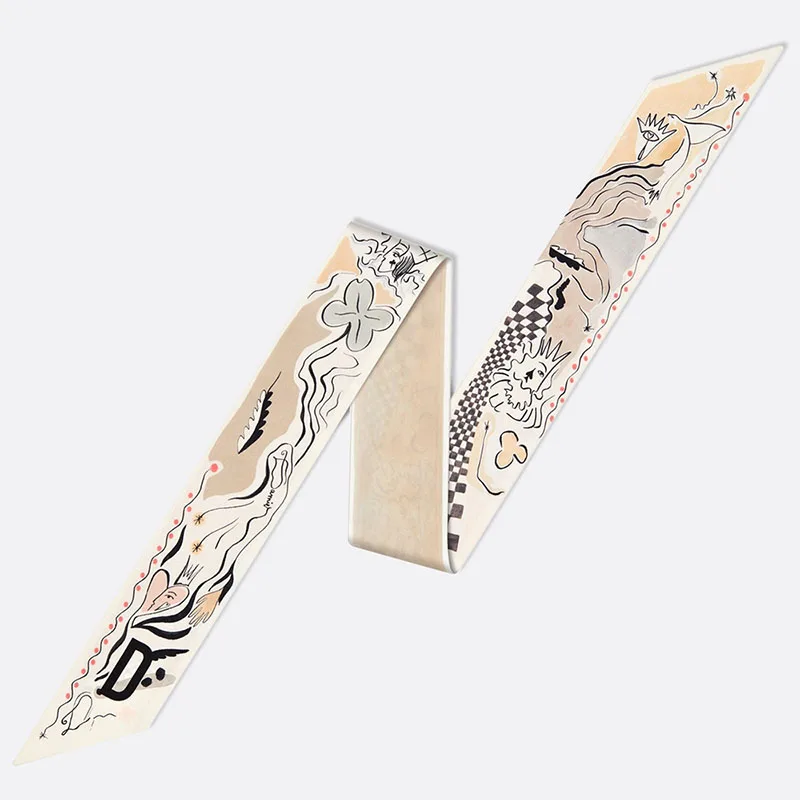 Женская шелковая сумка с шарфом YILIAN облегающий шарф созвездием новый дизайн