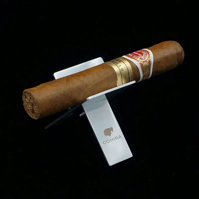 Cohiba держатель для сигары высокого качества из нержавеющей стали складываемая сигара стент Дисплей Кронштейн