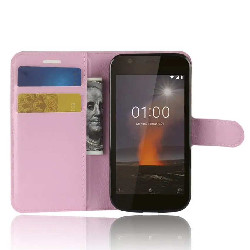 Для Nokia 1 чехол Nokia 1 Чехол Флип Роскошный PU кожаный чехол для телефона чехол для Nokia 1 TA-1047 TA-1060 TA-1056 TA-1079 TA-1066 TA