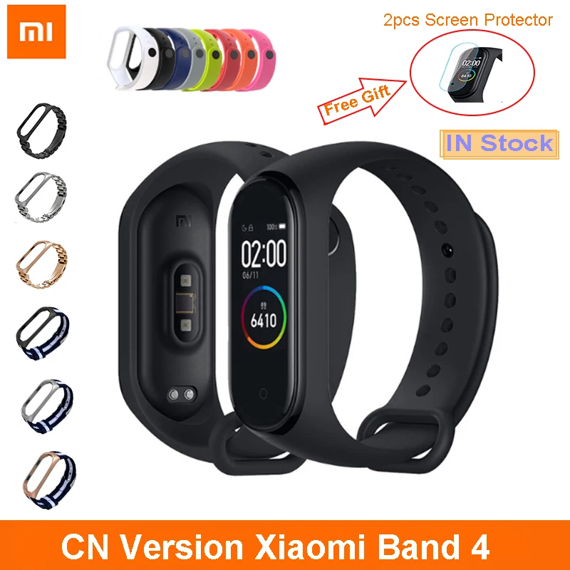 Фитнес браслет Xiaomi Mi Band 4 с цветным смарт экраном 135 мА/ч 50 м|Смарт-браслеты| |