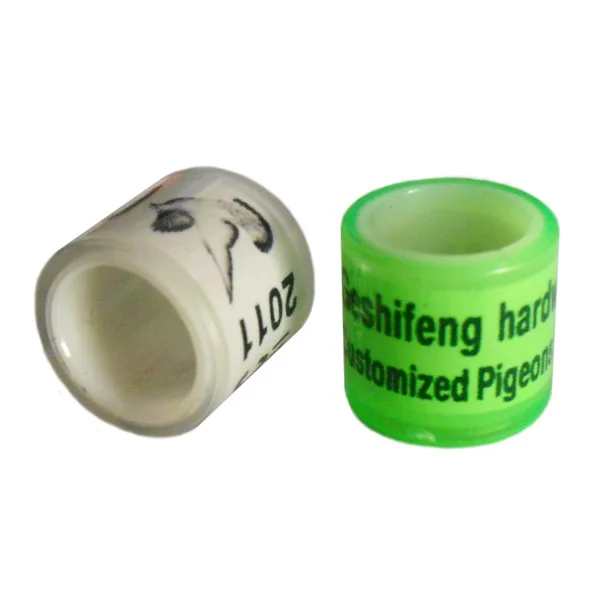 100 шт. пользовательские 8 мм Пластиковые голубь кольцо для гоночных бесплатная