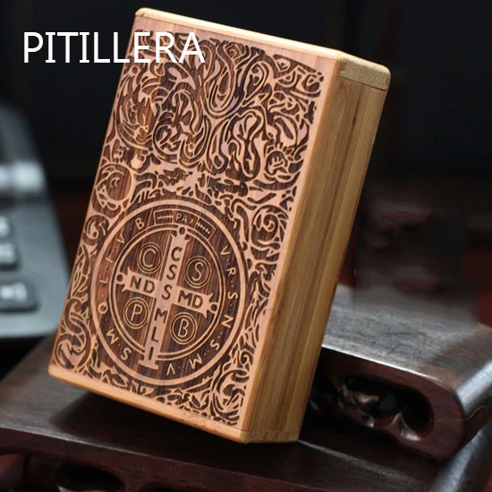 Коробка для сигарет из натурального дерева PITILLERA, коробка для табака с гравировкой, подарочные пакеты, упаковка для сигарет из Китая, коробка для сигарет CN