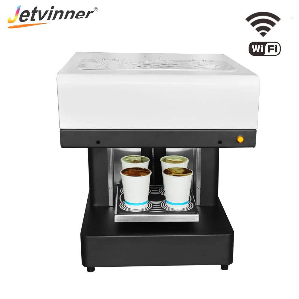Jetvinner 4 чашки кофе принтер красочные пищевые принтеры DIY селфи съедобная печатная