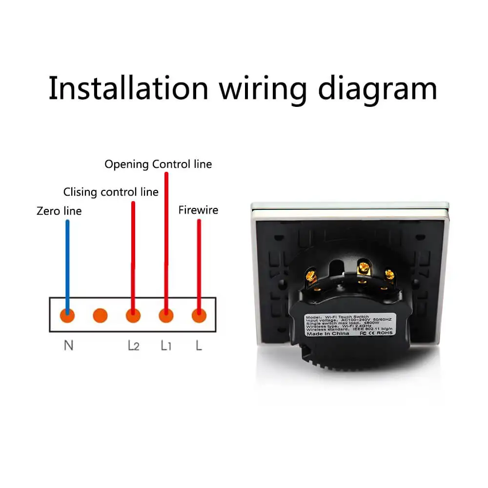 

EACHEN Smart Curtain Switch SCT-Curtain-EU(Tuya/SmartLife)