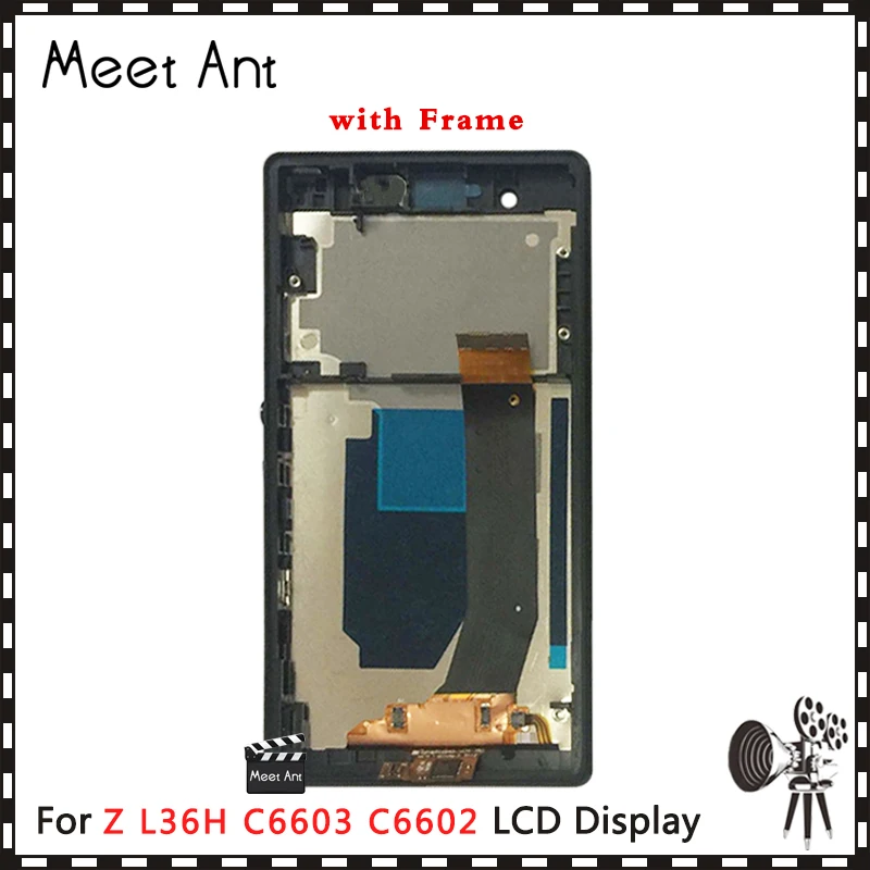 

High Quality 5.0'' For Sony Xperia Z L36H L36 LT36 C6602 C6603 C6606 LCD Display Screen With Touch Screen Digitizer Assembly