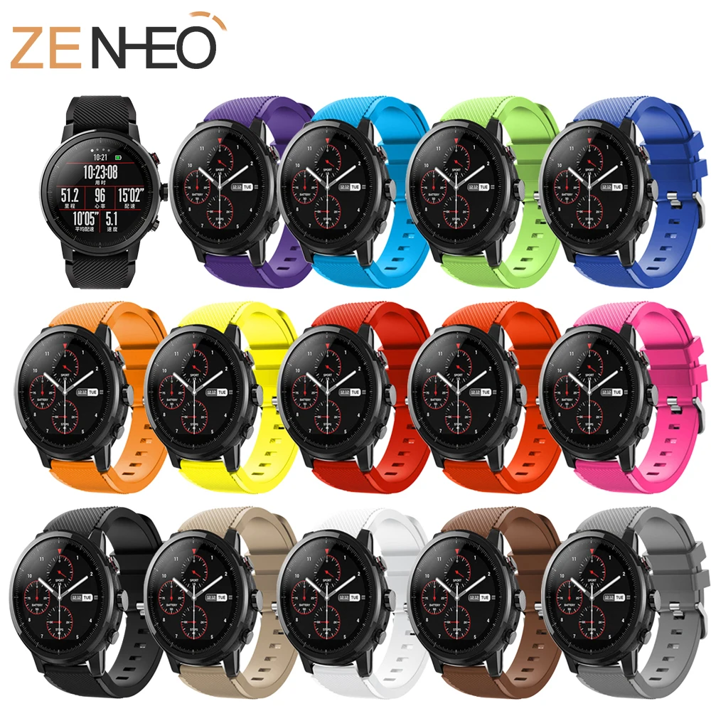 Смарт аксессуары для Amazfit Stratos ремешок 22 мм часов Xiaomi Watch 1 2 Pace сменный 2S|Ремешки