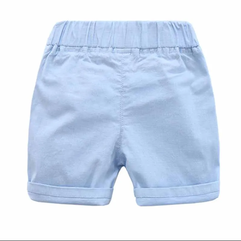 Новинка лета 2019 пляжные шорты для мальчиков Детские Модные хлопковые однотонные