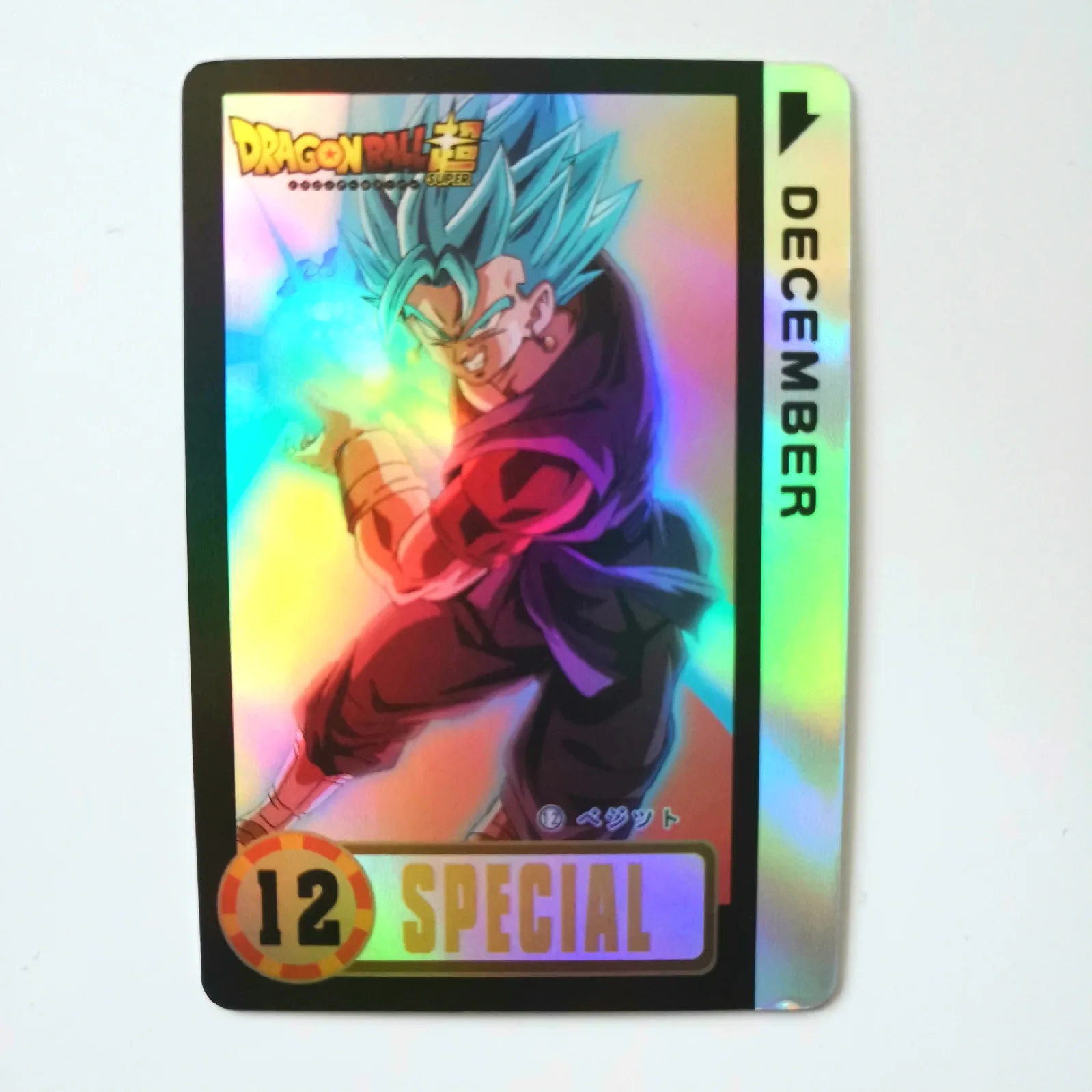 12 шт./компл. супер Dragon Ball-Z игра флэш-карточка с календарем игрушки хобби Хобби Коллекционные игры Коллекция аниме-открытки