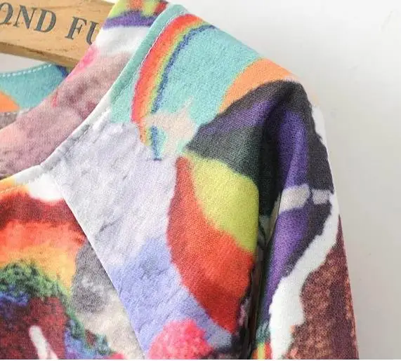 2018 Новое поступление Для женщин Sweatershirt О-образным вырезом Печать толстовки
