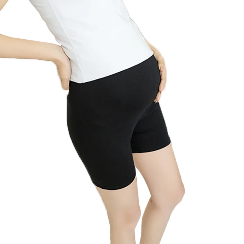 Летние эластичные шорты для беременных женщин с высокой талией реквизит живота