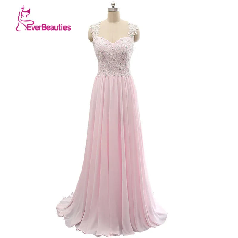 2020 вечернее платье длинное кружевное модное розовое шифоновое с открытой спиной
