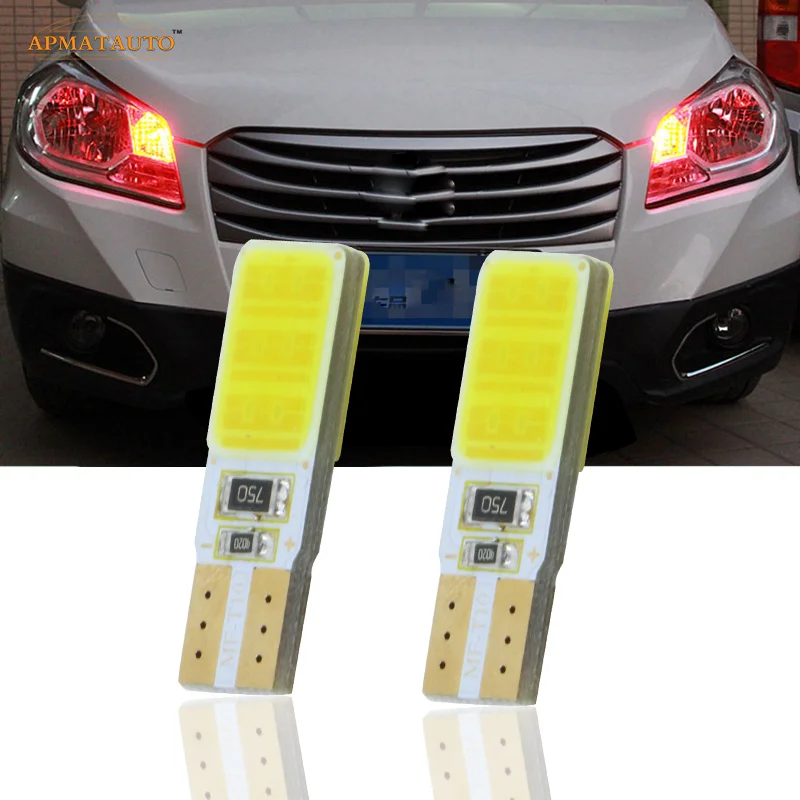 Светодиодные Габаритные огни 2xT10 W5W для SAMSUNG COB Chip габаритные лампы SUZUKI Grand Vitara Swift