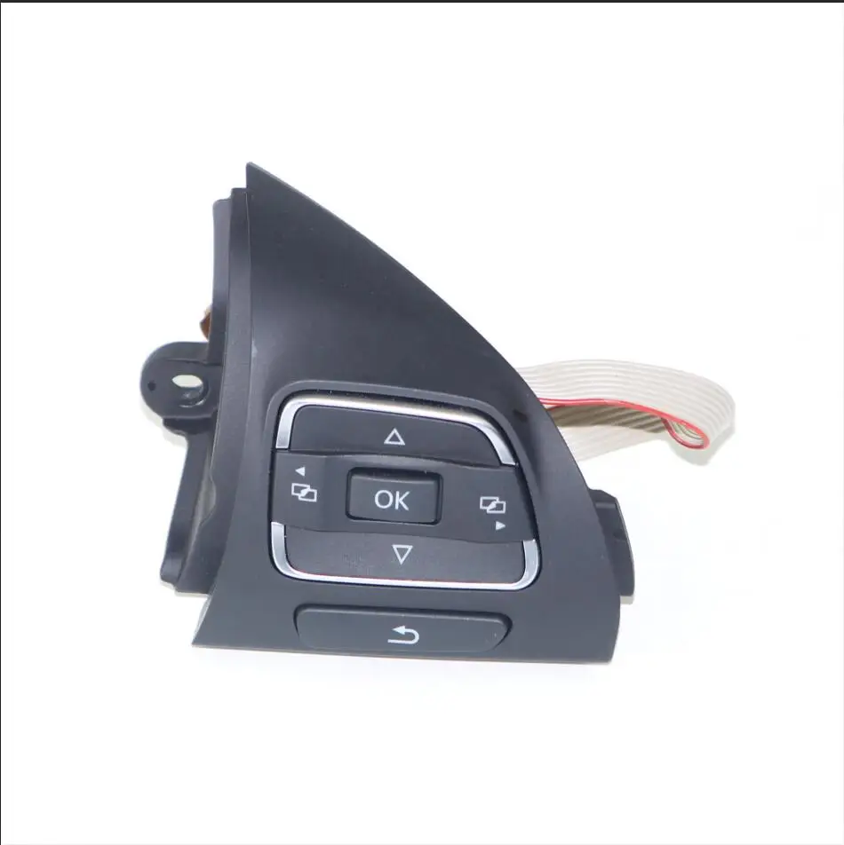 Черный OEM Paire 5C0 959 538B Многофункциональная кнопка рулевого колеса для VW Touran Golf Jetta MK6 Tiguan EOS CC Caddy Amarok - Цвет: Черный