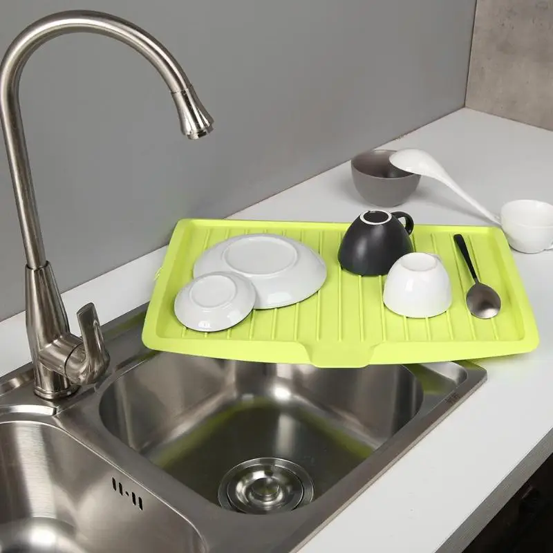 Кухня пластиковая Сушилка Для Посуды Лоток большой сушилка над раковиной