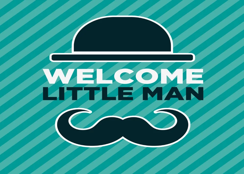 DePhoto Welcome Little Man бесшовные для детей вечерние виниловые фоны фотосъемки