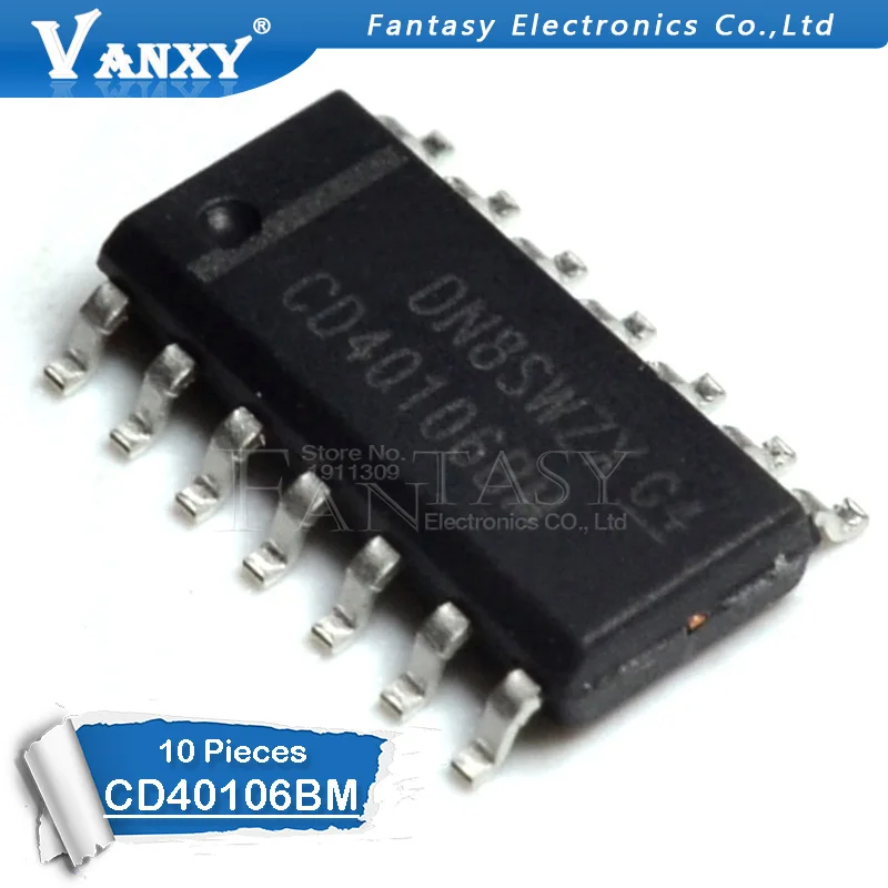 10 шт. CD40106BM SOP14 CD40106 SOP CD40106BM96 SMD новый и оригинальный IC | Электронные компоненты