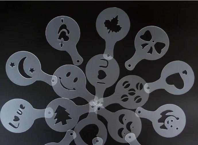 Трафареты для приготовления кофе латте капучино бариста 16 шт./компл. | Дом и сад