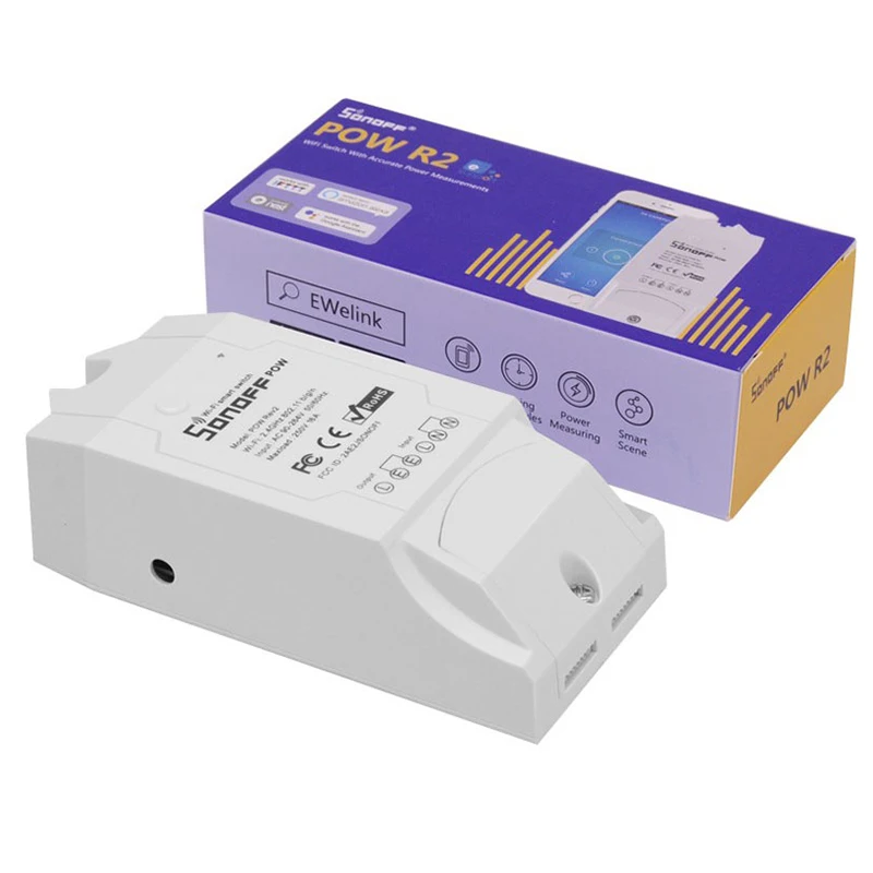 10 шт. SONOFF POW R2 15A 3500 Вт Wifi переключатель контроллер в режиме реального времени энергопотребление монитор измерения для автоматизации умного дома