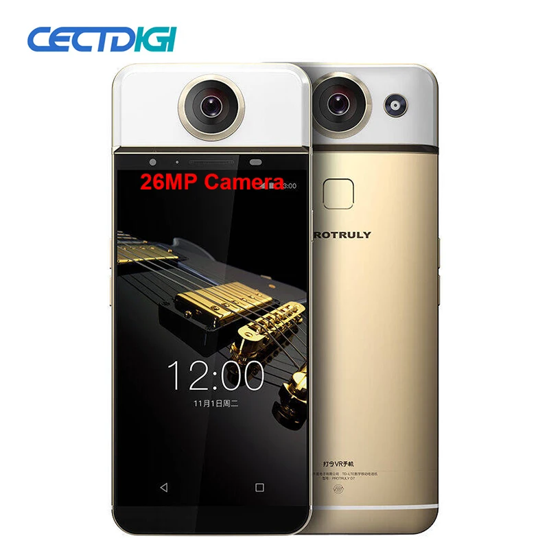 PROTRULY D7 5 дюймов AMOLED 360 градусов VR 26MP мобильного телефона 4G Android mtk6797 helio X20 десять
