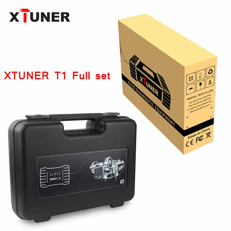 T1 V9.6 XTUNER T1 сверхмощный грузовик диагностический инструмент для подушки безопасности ABS DPF EGR сброс w/tablet Профессиональный OBD 2 сверхмощный сканер - Цвет: T1