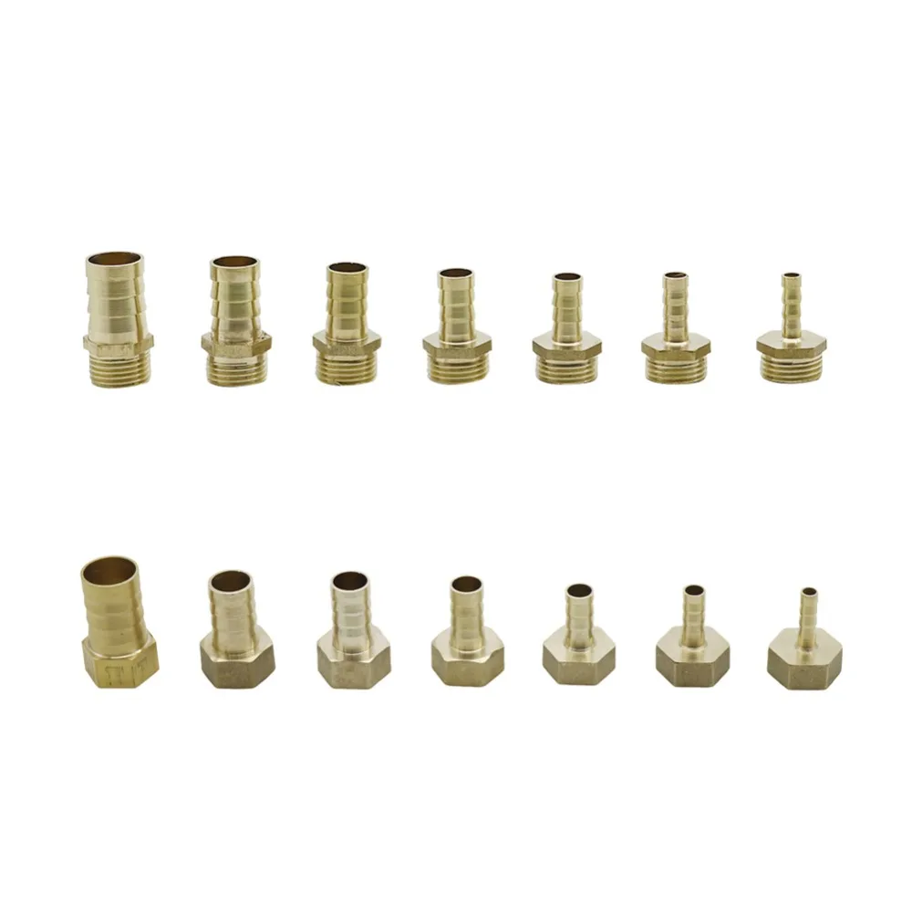 

Латунь 6-19 мм соединительный элемент в форме пагоды с резьбой 1/2 дюйма, газовая трубка для аквариума, соединитель трубка для полива сада, фити...