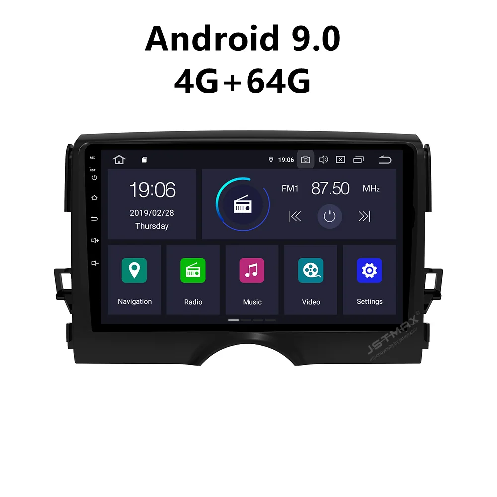 Автомагнитола JSTMAX 9 дюймов Android 0 ISP GPS навигация 4 + 64 ГБ|Автомагнитолы| |