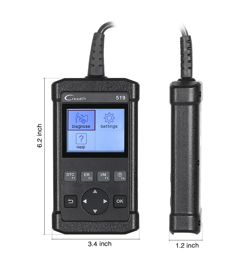 LAUNCH CReader 519(Creader 5001) OBDII/EOBD диагностический инструмент и бортовой монитор тест obd2 obd ii CR519 canner такой же, как AL519