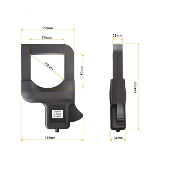 Power Factor Clamp Meter ETCR080A Electric Energy Of Large Caliber AC Current Sensor CT Technology | Инструменты