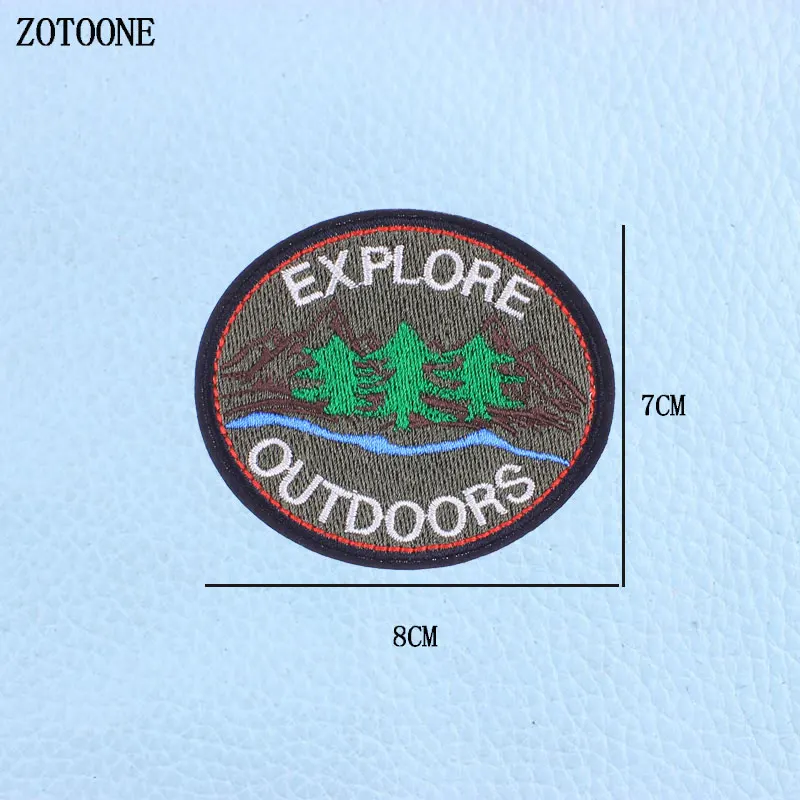 ZOTOONE 1 шт. круглые вышитые патчи для утюга нашивки одежды DIY лес Готический Кот