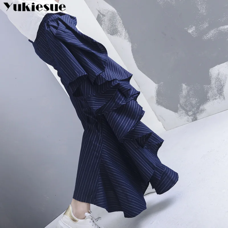 OL Офисная Рабочая одежда оборки брюки для женщин Брюки расклешенные женские