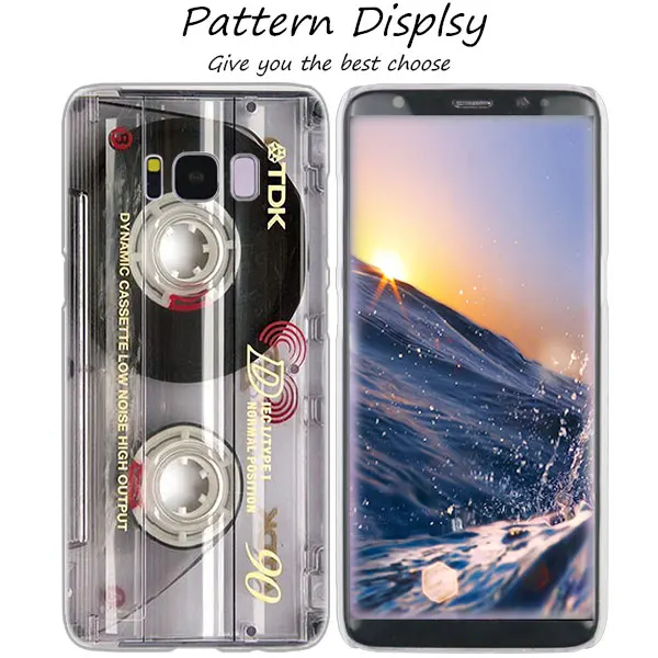 01 MLLSE классический старый кассета модный прозрачный чехол для samsung Galaxy S10 Lite S9 S8 Plus S7 S6 Edge S5 S4 Mini чехол - Цвет: 01