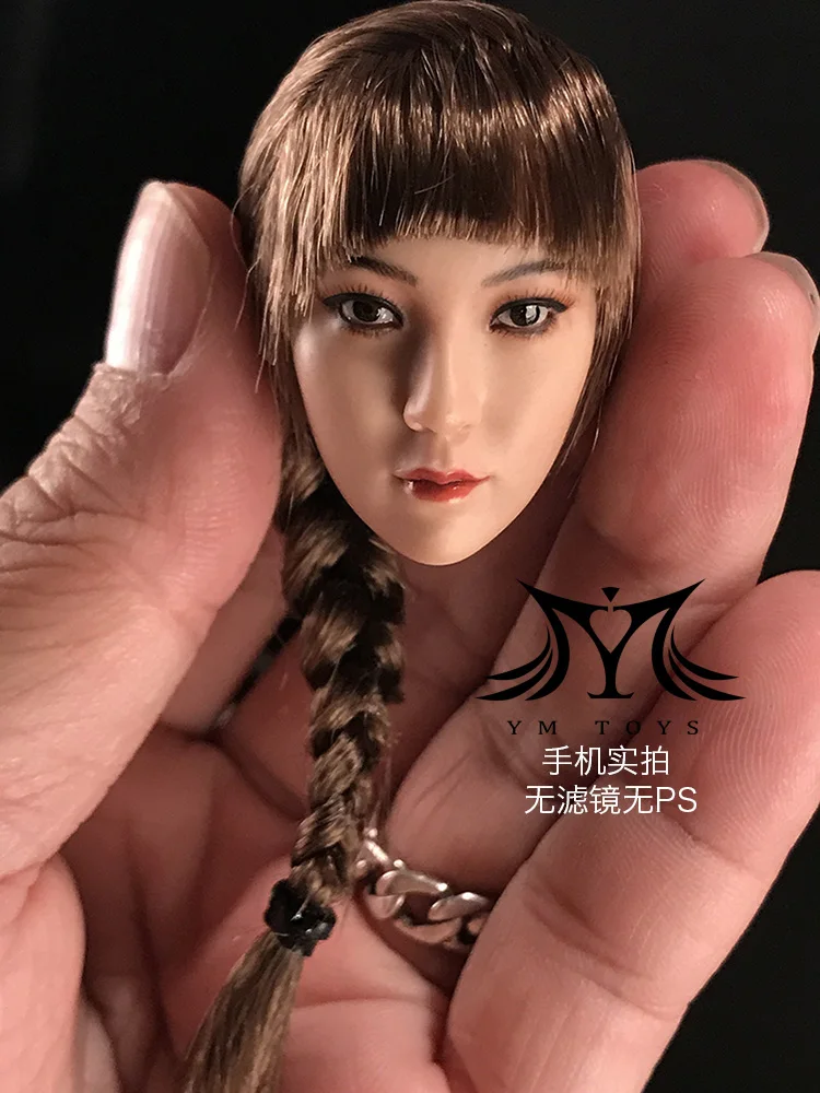 Фигурка YMTOYS на заказ 1/6 азиатская красивая девушка голова Инь для 12 дюймовой