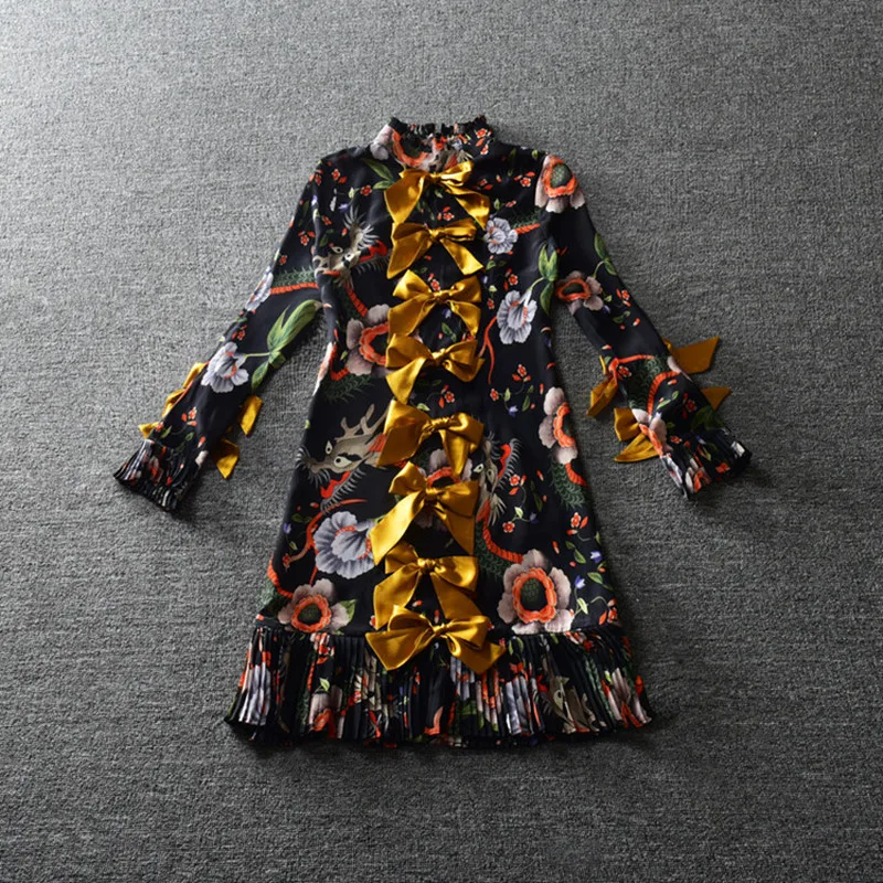 Женское модельное дизайнерское платье большого размера новое модное с цветочным